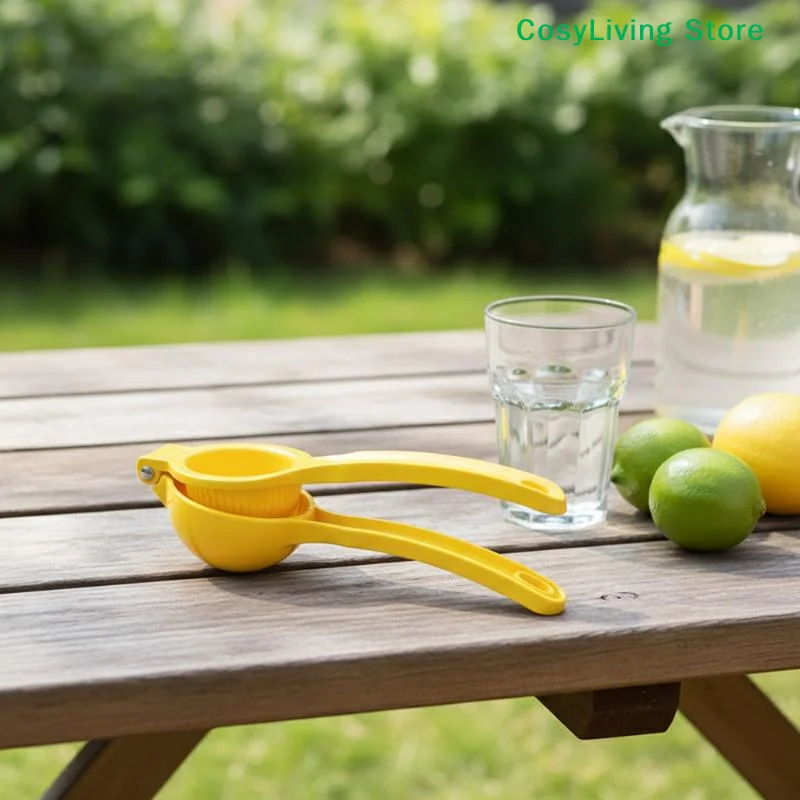 Presse-agrumes manuel portable jaune [CL] – Extracteur de jus frais pour fruits