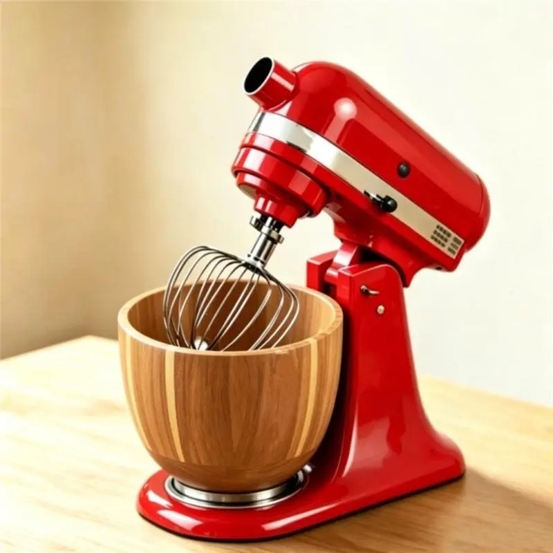 Bol mélangeur en bois pour batteurs sur socle Kitchenaid 4