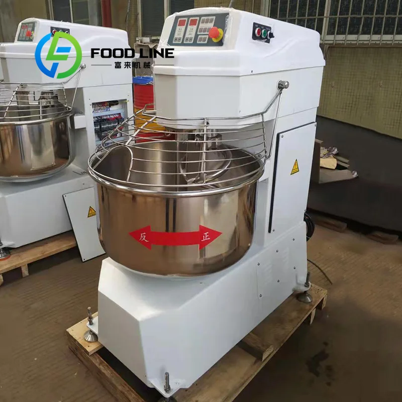 Mélangeur à spirale automatique commercial en acier inoxydable pour pâte à pain et pâtisserie