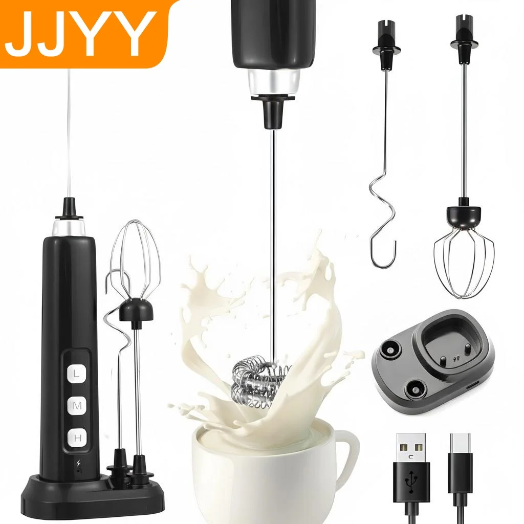 Mousseur à lait portatif Rechargeable
