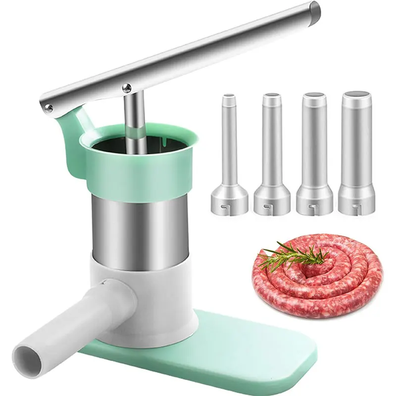 Machine de remplissage de saucisses avec 4 Tubes de farce