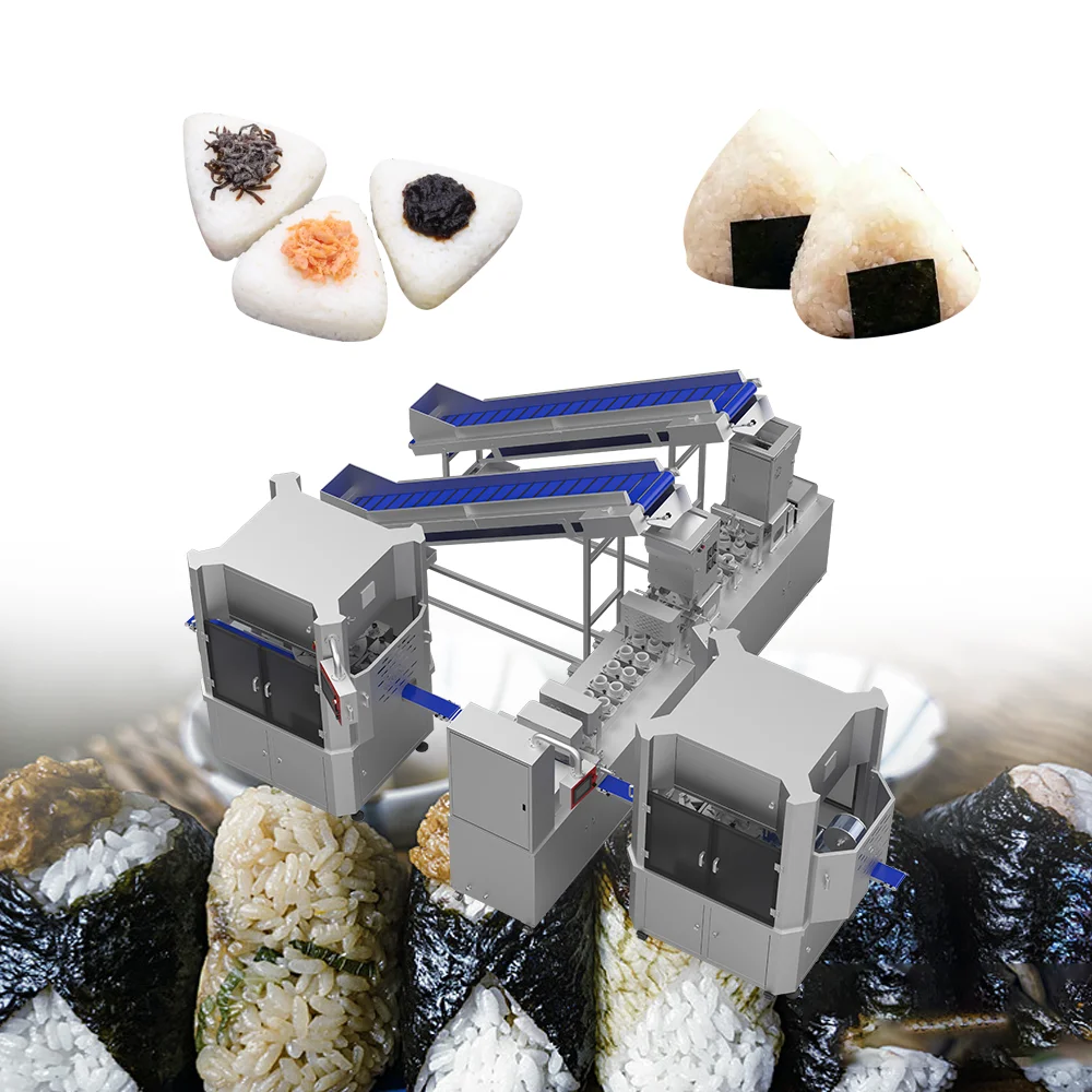 FOODLINE Ligne de production de machines à sushi triangulaires Onigiri Niguiri