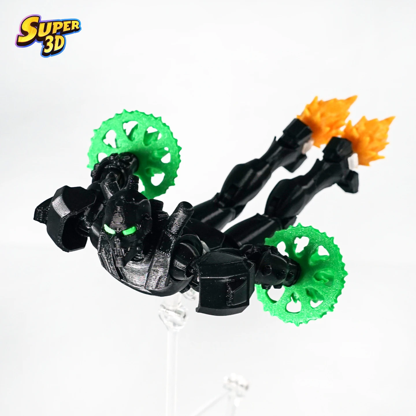Super Robot Rudy Armure Noire Imprimé en 3D, Figurine d'Action Multi-Articulée T13 Dummy13, Jouet pour Garçon