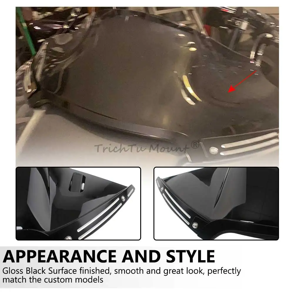 Kit de conduits d'air réglables en ABS pour carénage interne de moto Harley Road Glide Ultra CVO/SE Limited Special FLTRX FLTRXS 2015-2025