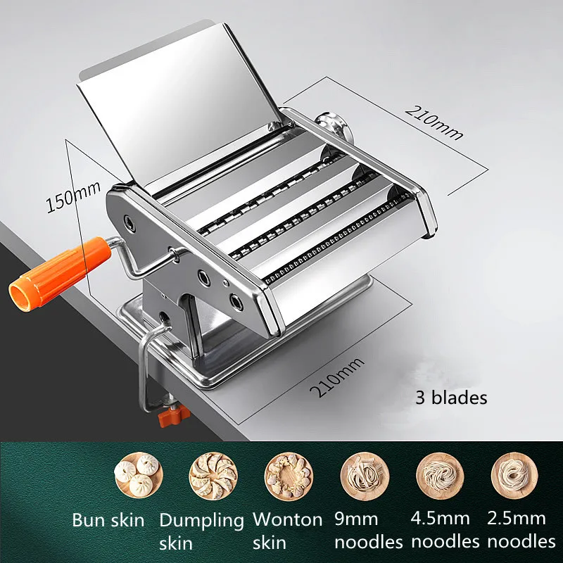 Machine à pâtes manuelle en acier inoxydable