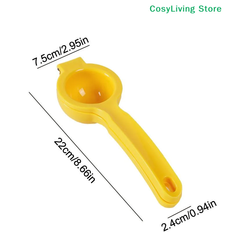Presse-agrumes manuel portable jaune [CL] – Extracteur de jus frais pour fruits