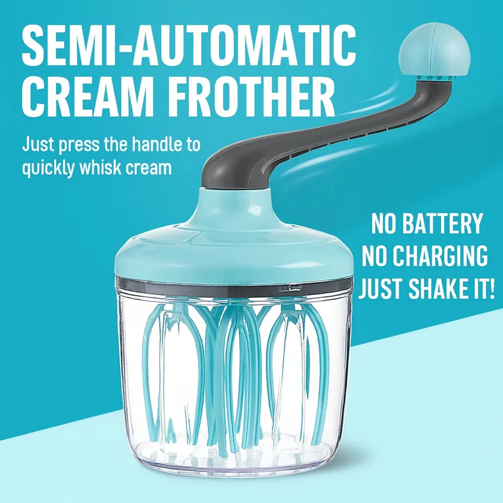 Fouet manuel semi-automatique multi-usage pour blanc d'œuf/crème/pâte à gâteau mélangeur à manivelle outils de cuisine ménagers