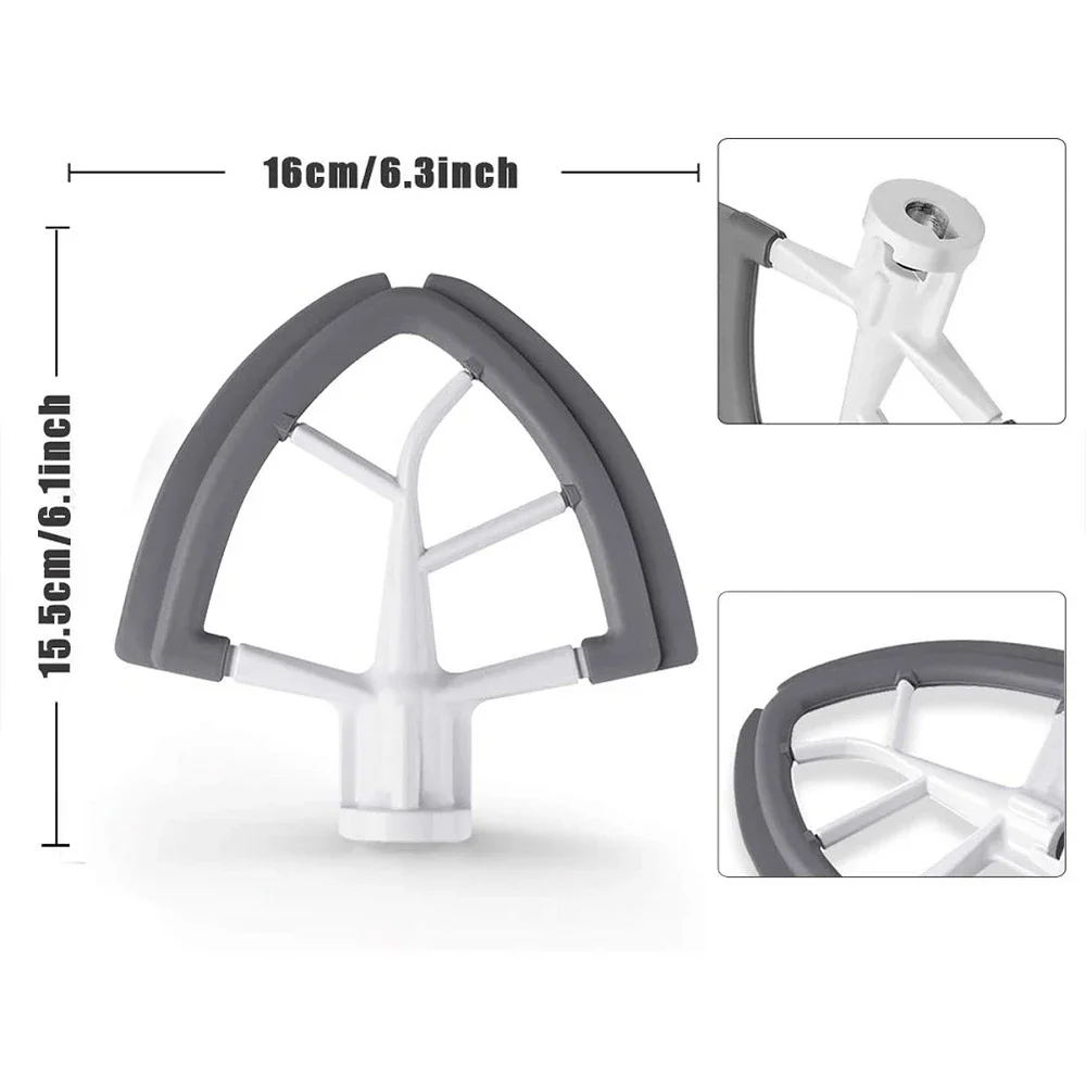 Batteur à bord flexible pour mélangeur KitchenAid 4