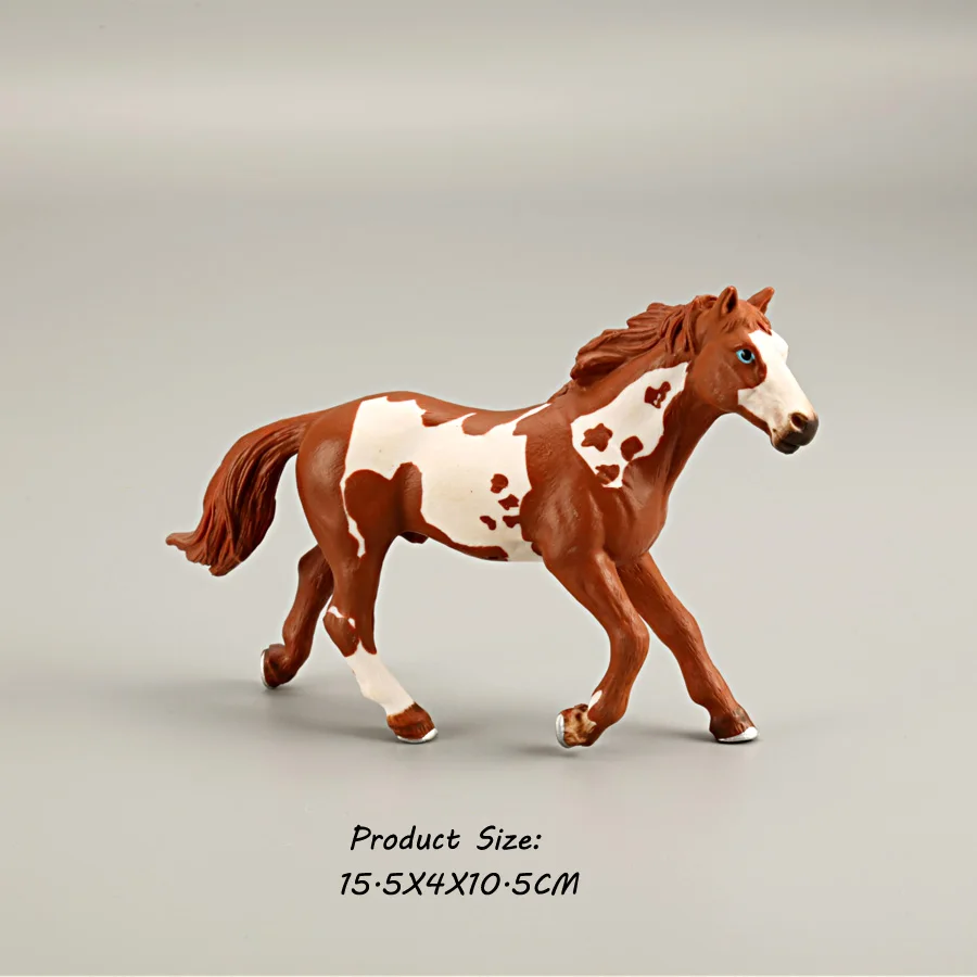 Figurines de chevaux classiques de collection, jouets de simulation, couleurs assorties, modèle de cheval, figurine en PVC, ensemble de jeu éducatif pour enfants