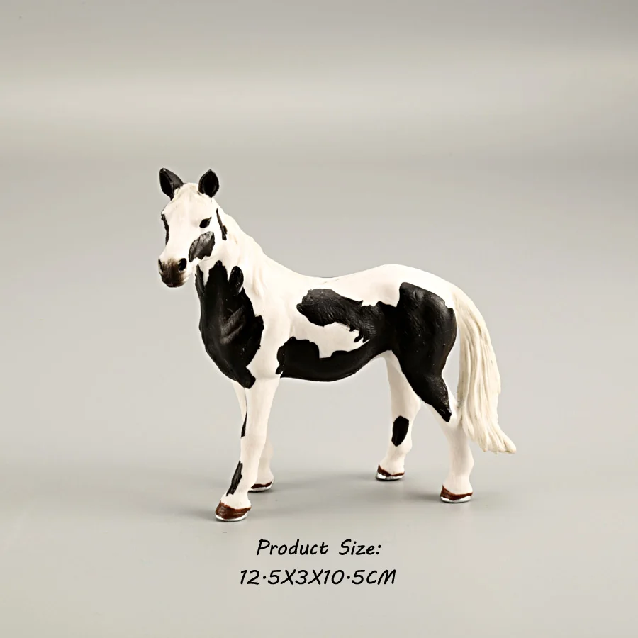 Figurines de chevaux classiques de collection, jouets de simulation, couleurs assorties, modèle de cheval, figurine en PVC, ensemble de jeu éducatif pour enfants