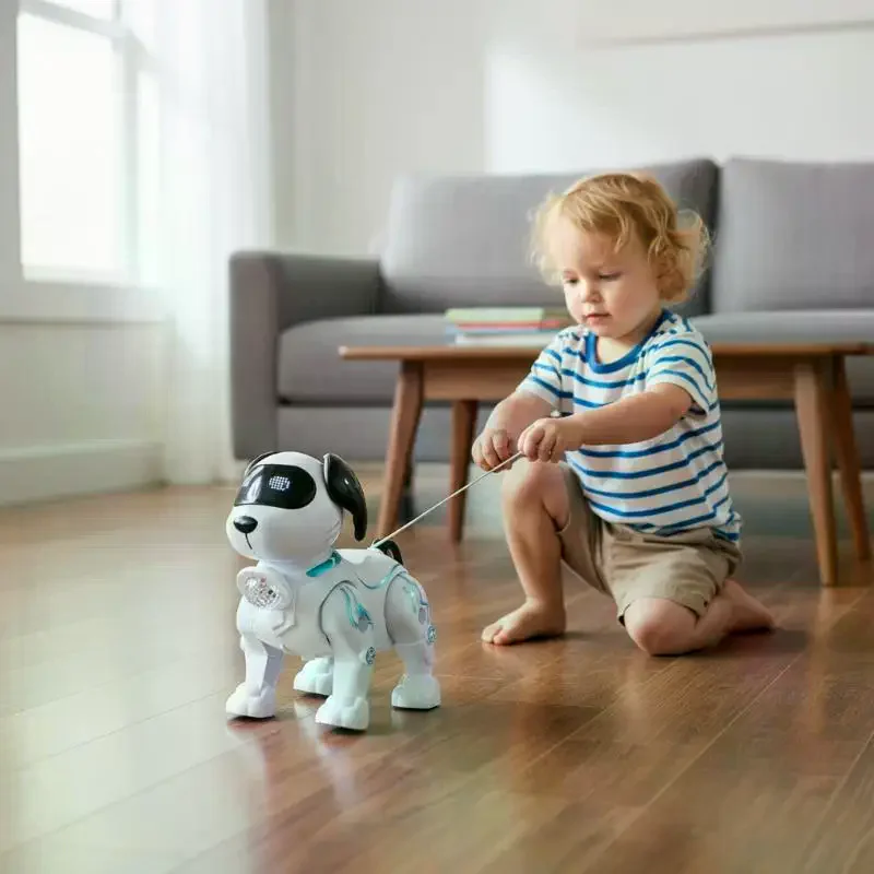 Robot chien électronique sensible au toucher, intelligent, qui marche, danse et fait des cascades, jouet pour garçons et filles, pour jouer en intérieur