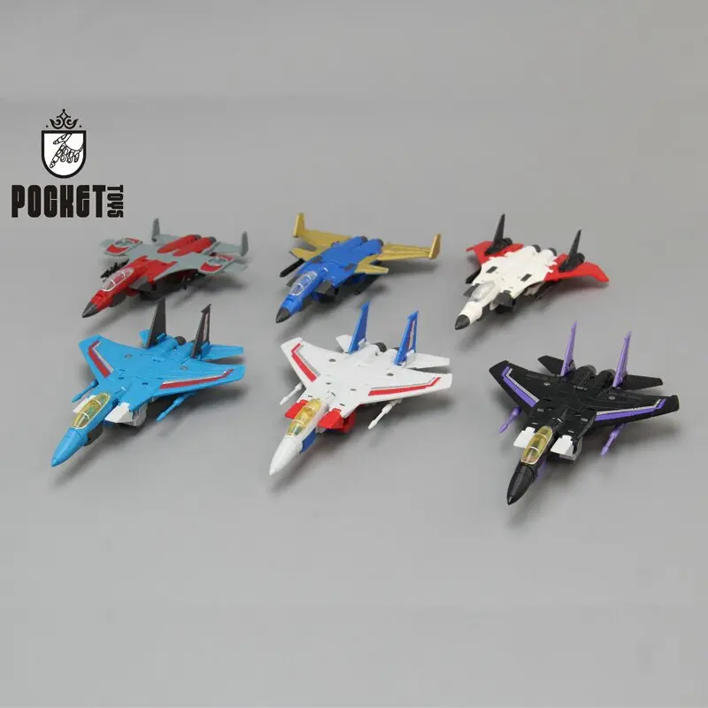 Robot de transformation G1 Three-Pronged Squad Thrust Dirge Ramjet Seekers Starscream Skywarp Thundercracker Action Figure Robot
