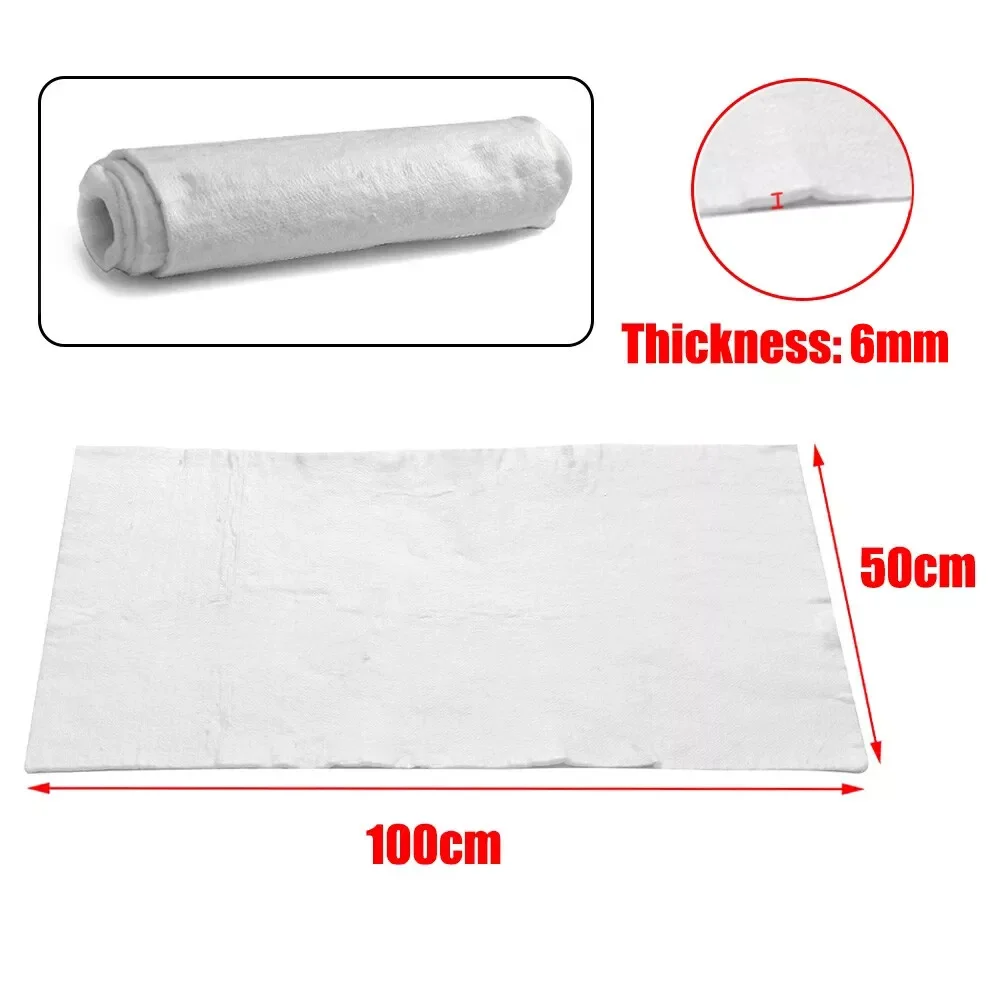 Silencieux d'échappement en fibre de verre pour moto, tuyau d'échappement silencieux en coton, absorbe le son, accessoires de voiture silencieux