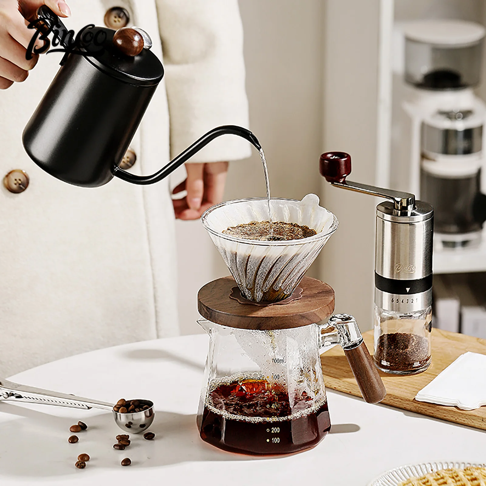Bincoo – ensemble de cafetière versée