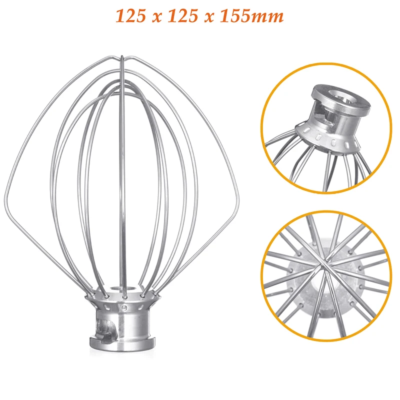 Fouet en fil d'acier K45WW pour mélangeur à tête inclinable KitchenAid Artisan Series