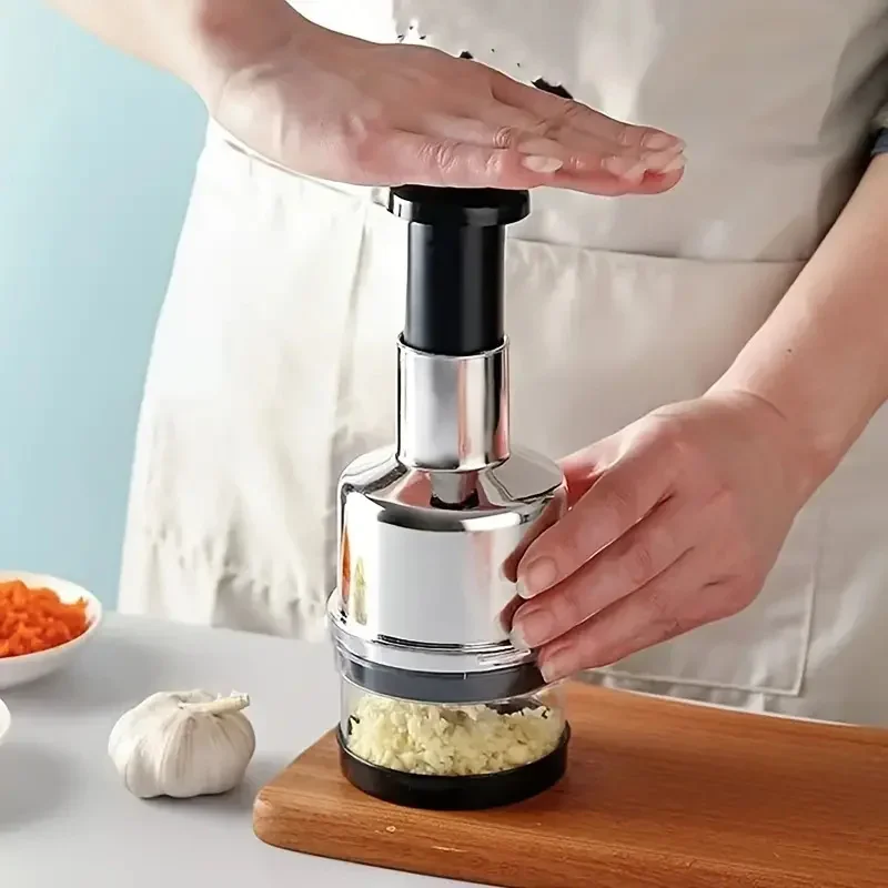 Broyeur manuel d'ail, trancheur portatif de pressage de légumes et d'herbes pour les gadgets de cuisine