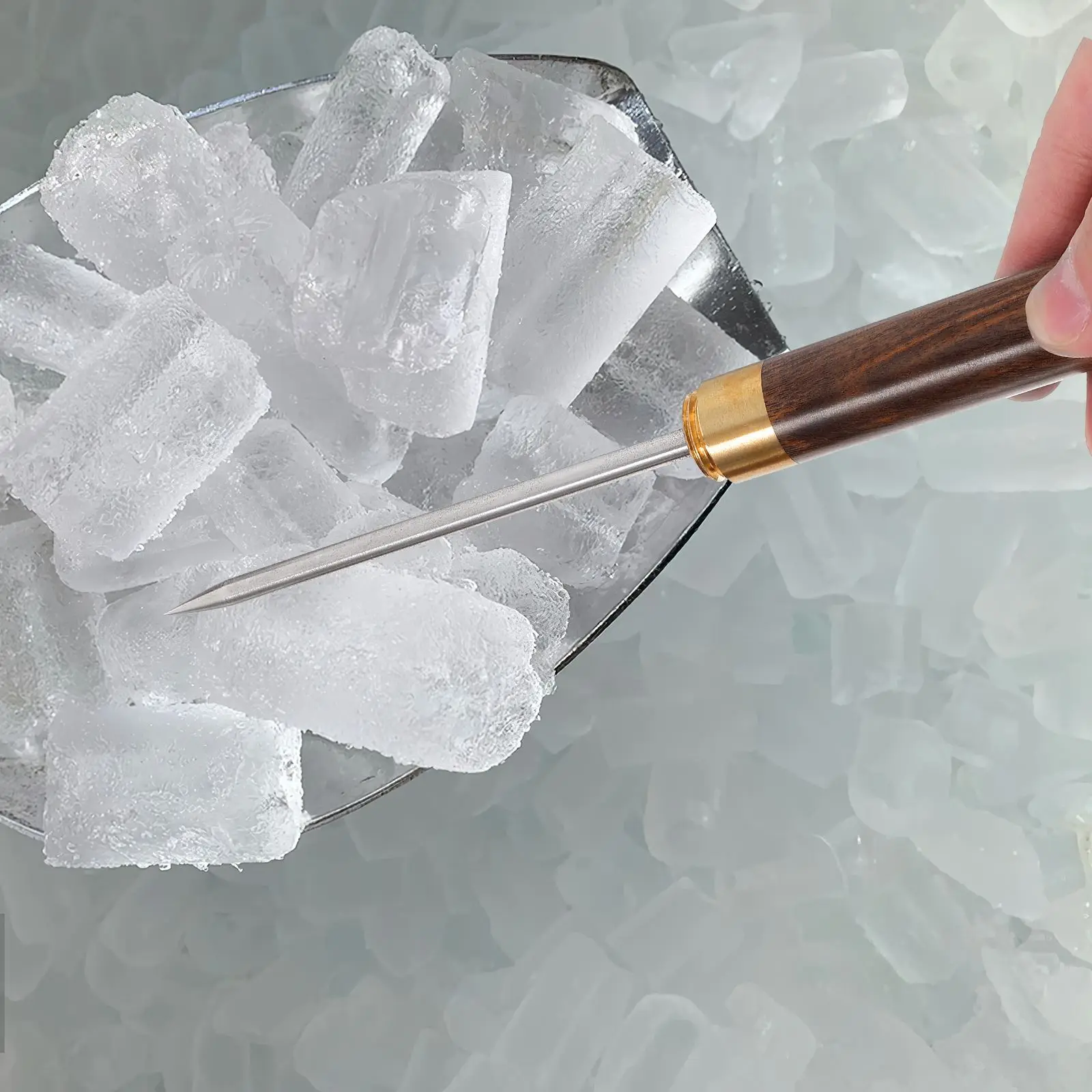 Pic à Glace en Acier Inoxydable avec Ciseau à Glace