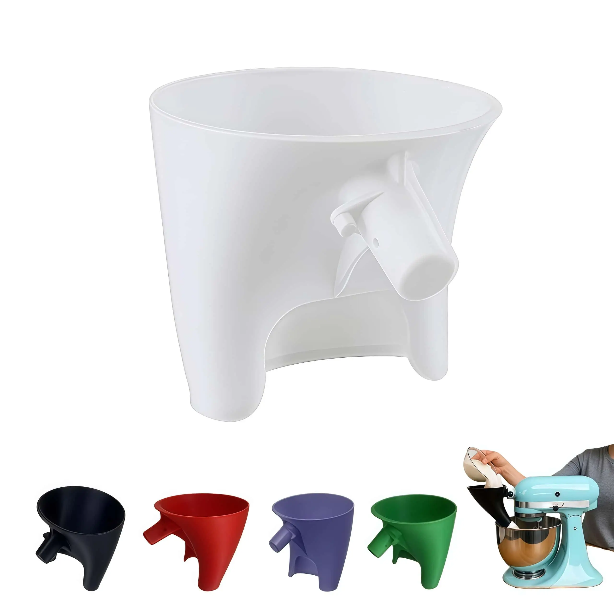 Kitchen Aid Artisan KSM150 Mélangeur sur socle à tête inclinable de 5 Qt avec fixation d'entonnoir facile à verser