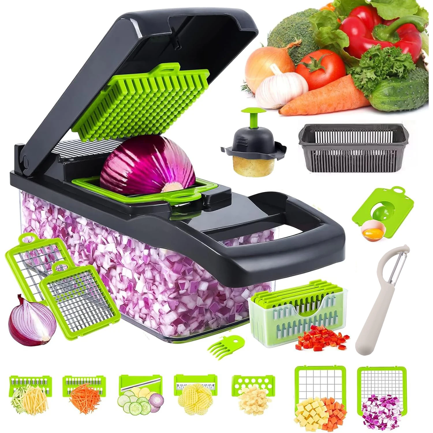 Trancheuse professionnelle de type hachoir de cuisine 16X1